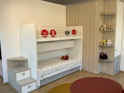 Cameretta Qik con letto a castello scorrevole in offerta^Doimo CityLine Discount