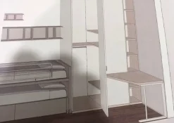 Cameretta Qik con letto a soppalco scontata^Doimo CityLine