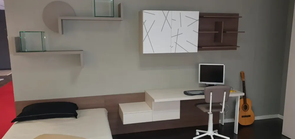 Doimo CityLine Cameretta Qik light louisiana con letto una piazza e mezza scontata- Camerette