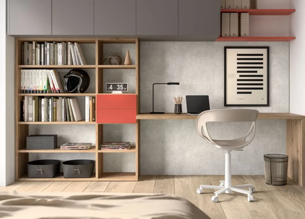 ZG Mobili Cameretta Room102 con letto una piazza e mezza in offerta- Camerette