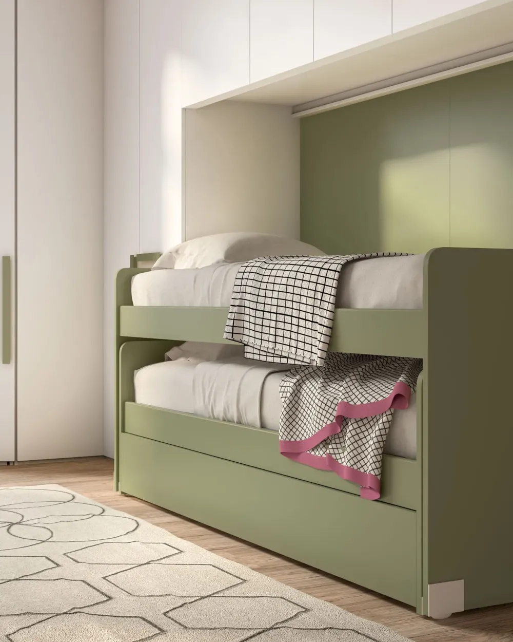 Sale Cameretta Room147 con letto a soppalco scorrevole in offerta Camerette
