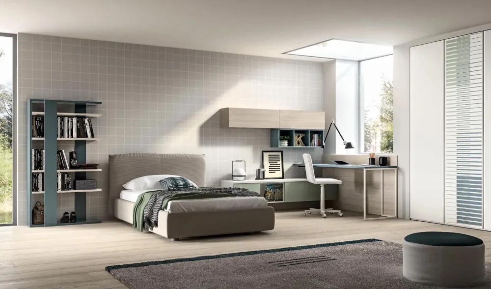 ZG Mobili Cameretta Room01 in laminato materico a prezzo scontato- Camerette