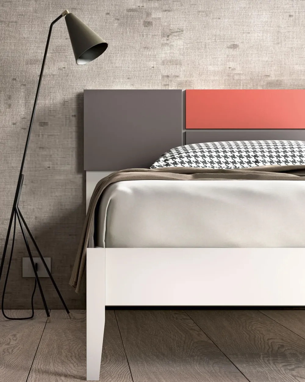 Cameretta Room126 con letto una piazza e mezza scontata^ZG Mobili Best