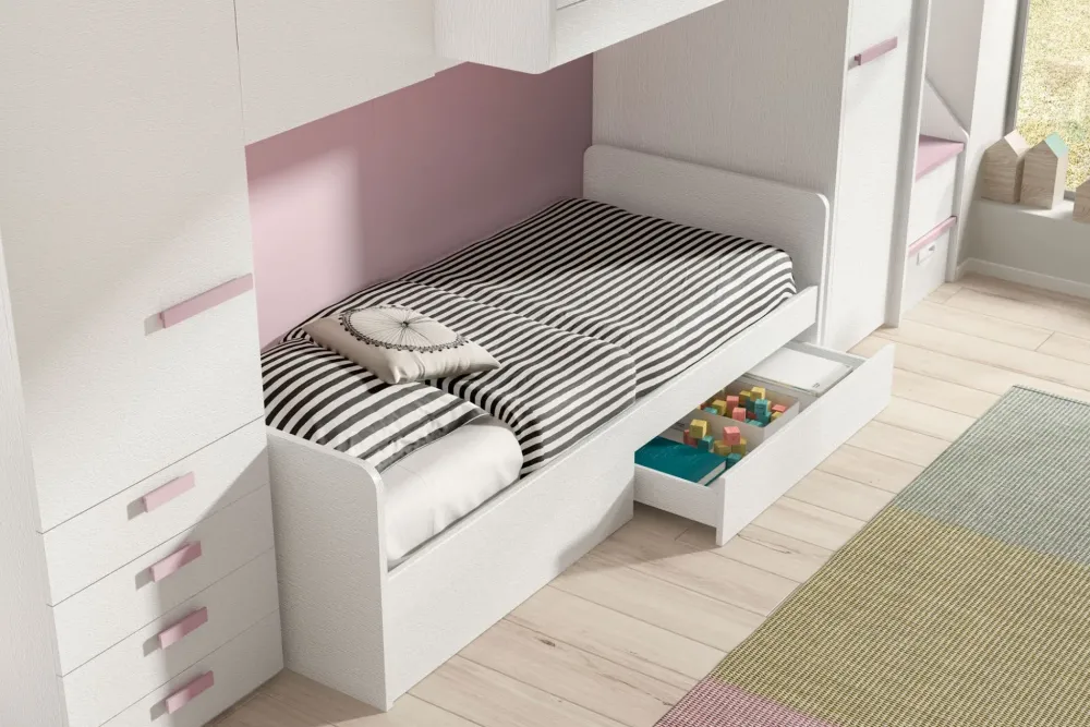 Cameretta Room171 con letto a soppalco scontata^ZG Mobili Best