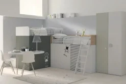 Cameretta S14 salvaspazio in laminato opaco a prezzo scontato^Dielle Hot
