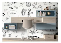 ZG Mobili Cameretta Scrittoio sospeso senza letto scontata- Camerette