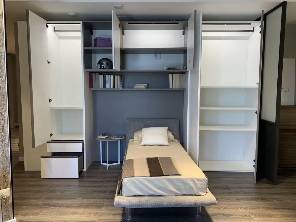 Clever Cameretta Slitta : letto a ponte scontato! Risparmia!- Camerette