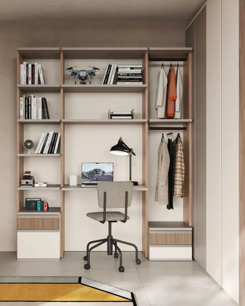 Outlet Cameretta Smart letti a terra in offerta Camerette