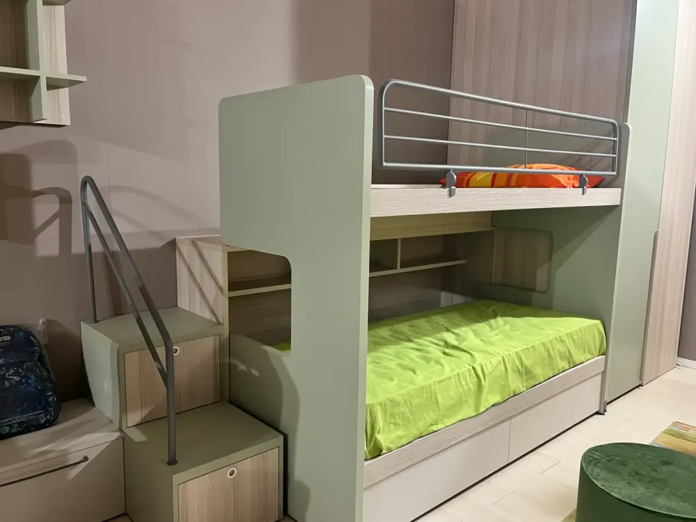 Doimo CityLine Cameretta Soppalco scorrevole roy con letto a soppalco scorrevole scontata- Camerette