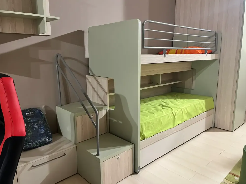 Doimo CityLine Cameretta Soppalco scorrevole roy con letto a soppalco scorrevole scontata- Camerette