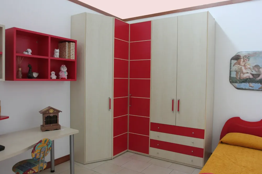 Cameretta T206 eclectic letti a terra scontata^Abitare Mobilstella Outlet