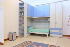 Cameretta T219 leonardo 7 con letto a terra in offerta^Corazzin Online