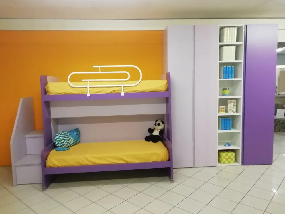 Cameretta Tag   con letto a soppalco scorrevole a prezzo scontato^Siloma Online