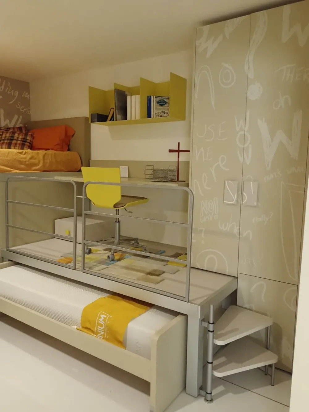 Cameretta Tumudei tiramolla in laccato opaco a prezzo scontato^Tumidei