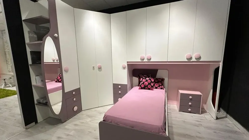 La casa moderna Cameretta Tweet in laminato materico a prezzo scontato- Camerette