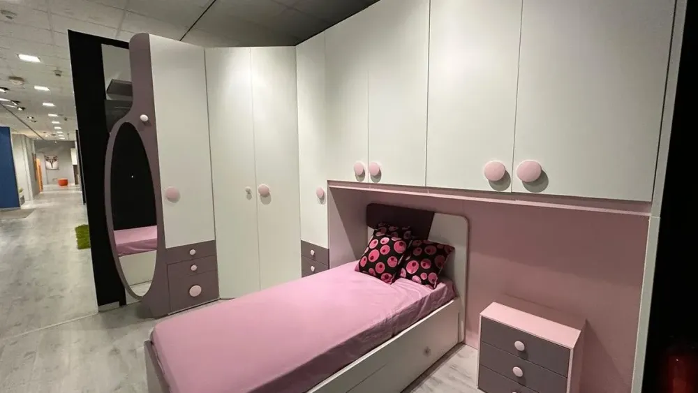 La casa moderna Cameretta Tweet in laminato materico a prezzo scontato- Camerette