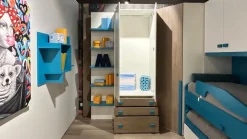 La casa moderna Cameretta Twett  con letto a ponte scontata- Camerette