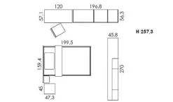 Cameretta Volo c312  con letto una piazza e mezza scontata^Colombini Casa Online