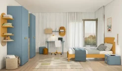 Colombini Casa Cameretta Volo in laminato opaco in Offerta Outlet- Camerette