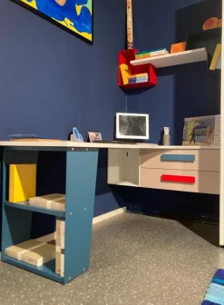 Outlet Cameretta Young navy Moretti compact con uno sconto imbattibile Camerette