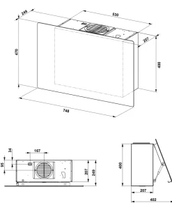 Cappa modello Maris free 80 in Offerta Outlet^Franke Discount