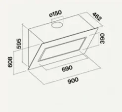New Cappa modello Quasar a prezzo scontato Cappe
