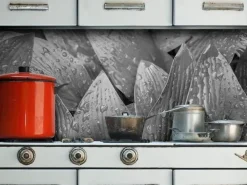 Artigianale Carta da parati modello Art kitchen per cucina in Offerta Outlet- Carta Da Parati