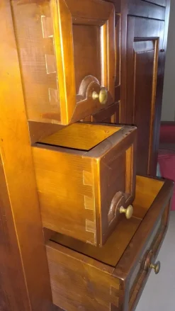 Cassetiera modello Pastaia in Legno scontata^Artigianale New