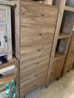 Sale Cassettiera Cassettiera teak 6css in Legno in offerta Cassettiere