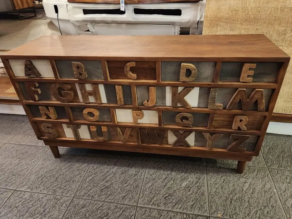 Outlet Etnico Cassettiera Design modello Cassettiera etnica abc a marchio in Offerta Outlet- Cassettiere