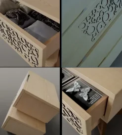 Artigianale Cassettiera Design modello 2124 a marchio a prezzo scontato- Cassettiere