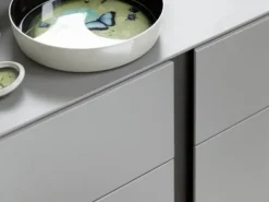 Sangiacomo Cassettiera in Laccato opaco Abaco settimanale con gola in Offerta Outlet- Cassettiere