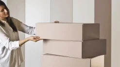 Outlet Cassettiera in Laccato opaco Morgana 7 cassetti a prezzo Outlet Cassettiere