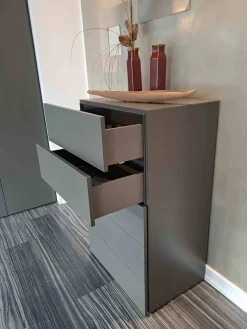 Caccaro Cassettiera in Laccato opaco Cassettiera filnox 5 cassetti in Offerta Outlet- Cassettiere