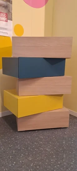 New Cassettiera in Laminato Wallbox a prezzo Outlet Cassettiere