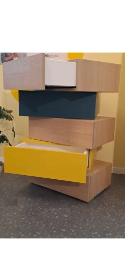 New Cassettiera in Laminato Wallbox a prezzo Outlet Cassettiere