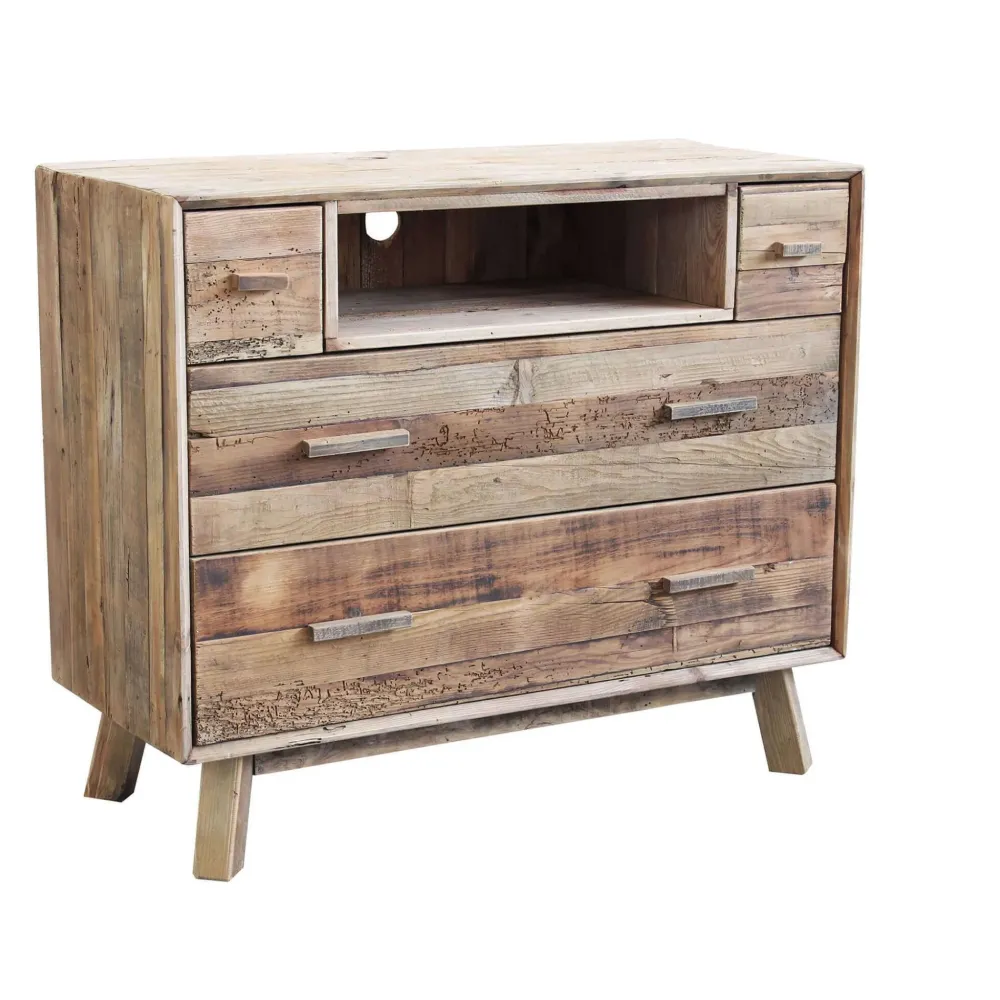 Discount Cassettiera in Legno Legno riciclato a prezzo Outlet Cassettiere