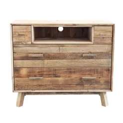 Discount Cassettiera in Legno Legno riciclato a prezzo Outlet Cassettiere