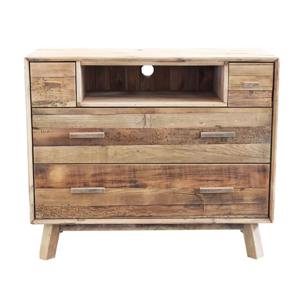 Discount Cassettiera in Legno Legno riciclato a prezzo Outlet Cassettiere