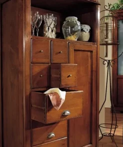 Cassettiera in Legno Modello quadrifogli a prezzo Outlet^Mobilificio Bellutti New