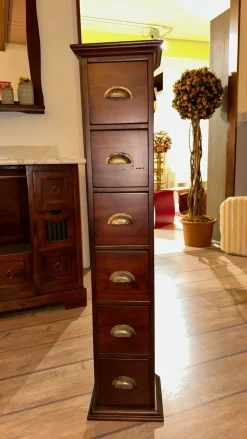 Cassettiera in Legno Porta cd cassettiera dolfi arte povera a prezzo Outlet^Artigianale Sale