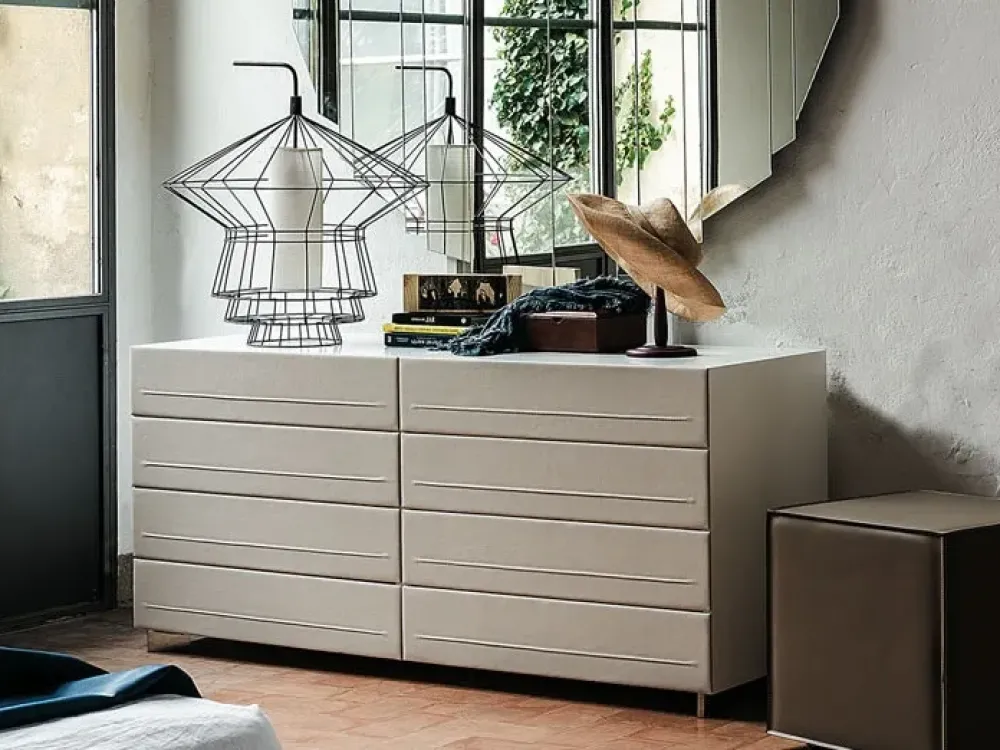 Cassettiera in Pelle Dyno a prezzo Outlet^Cattelan Italia Sale