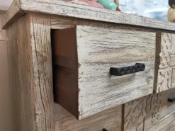 Cassettiera India in Legno con forte sconto^Outlet Etnico Sale