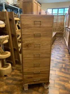 Cassettiera modello Cassettiera teak 7css in Legno scontata Cassettiere