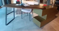 Cassettiera modello Comò con scrittoio girevole domino in Laccato opaco scontata^Sangiacomo Sale