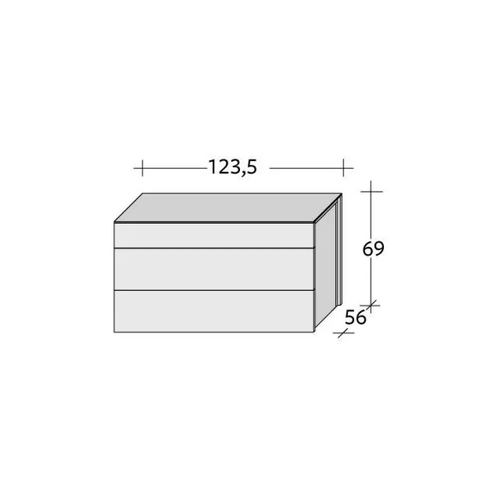 Cassettiera modello Juta di a prezzo riservato^Flou Clearance