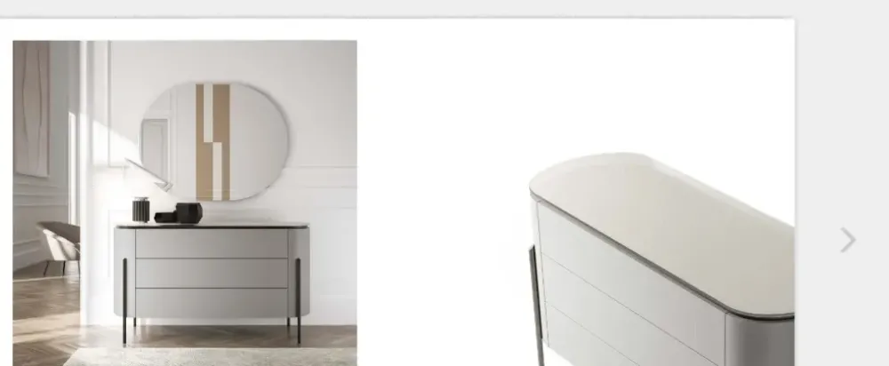 Artigianale Cassettiera modello Mod bacci in Laccato opaco in Offerta Outlet- Cassettiere