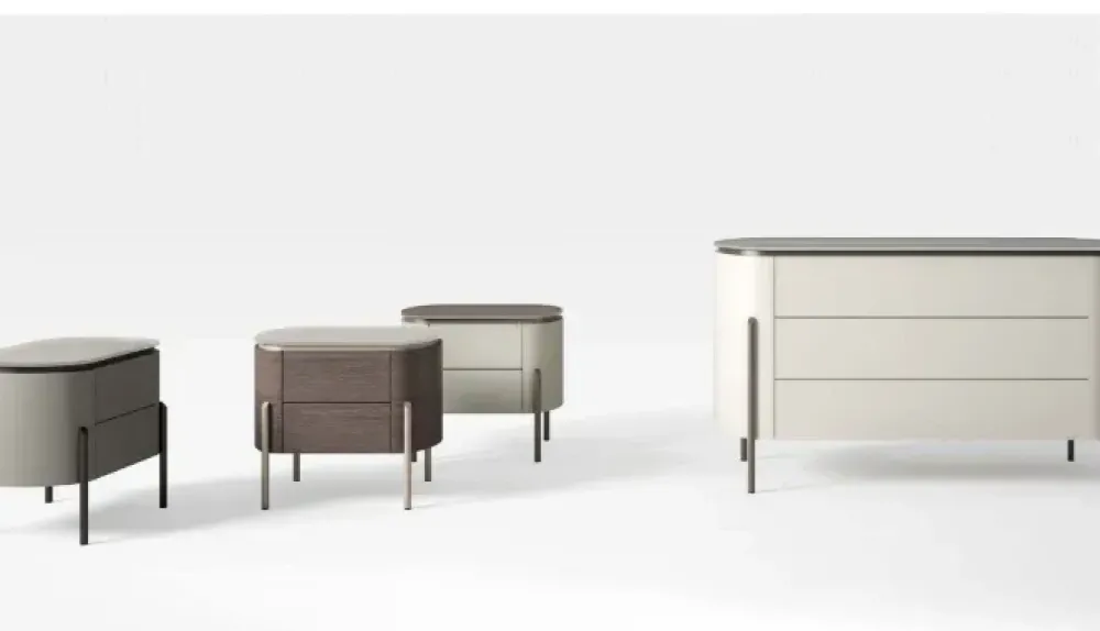 Artigianale Cassettiera modello Mod bacci in Laccato opaco in Offerta Outlet- Cassettiere