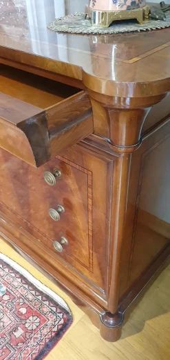 Artigianale Cassettiera Stile '800 in piuma di noce in Legno a prezzi convenienti- Cassettiere