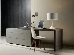 Sangiacomo Comò Como' con scrivania in laccato opaco a prezzo scontato- Cassettiere
